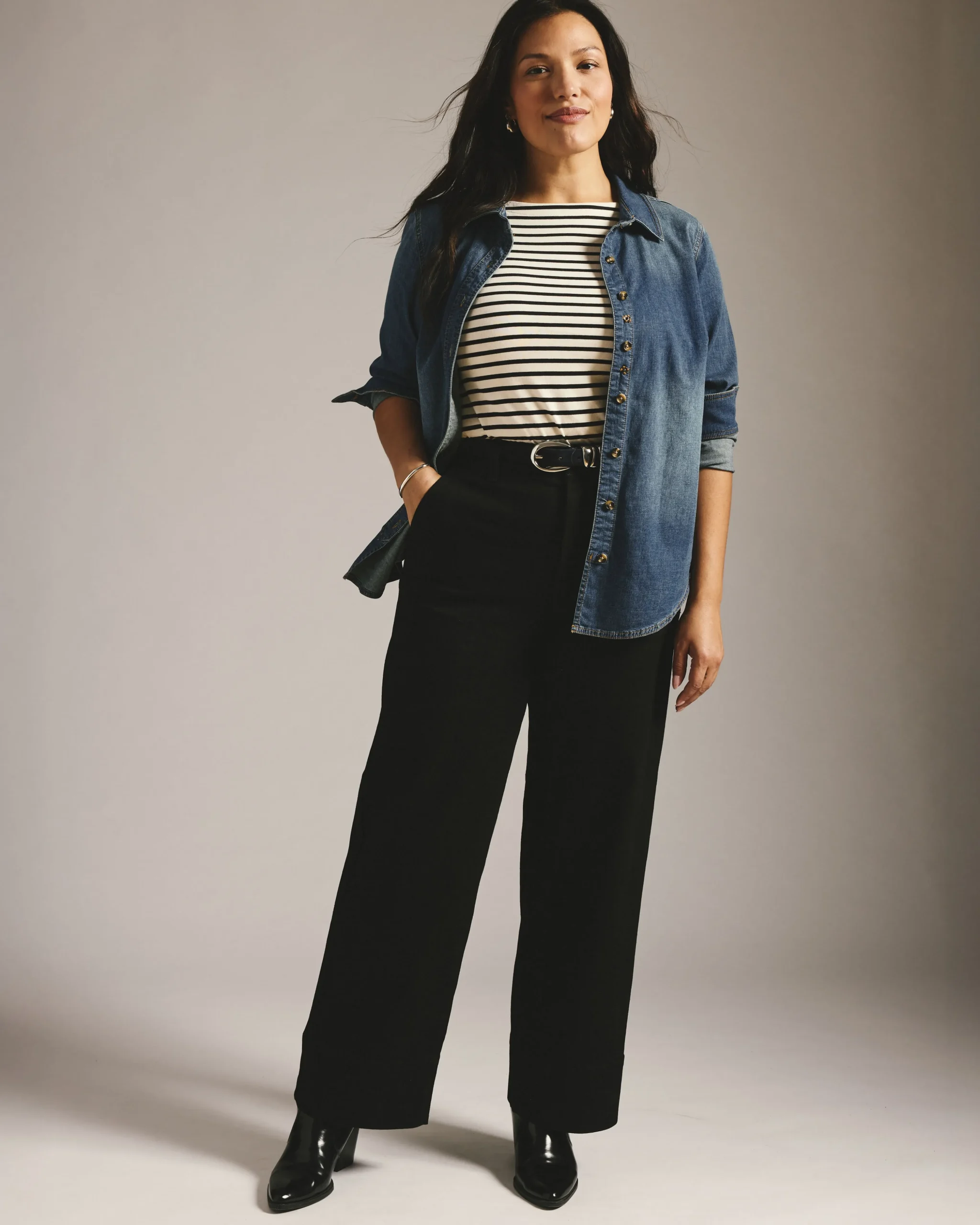 Carol High Rise High Stretch Jeans Jet Black