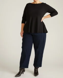 Cassandra Divine Jersey Top Black