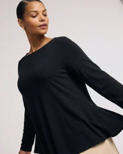 Cassandra Divine Jersey Top Black