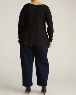Cassandra Divine Jersey Top Black