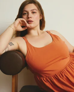 Cayo Cami Dress Italian Orange