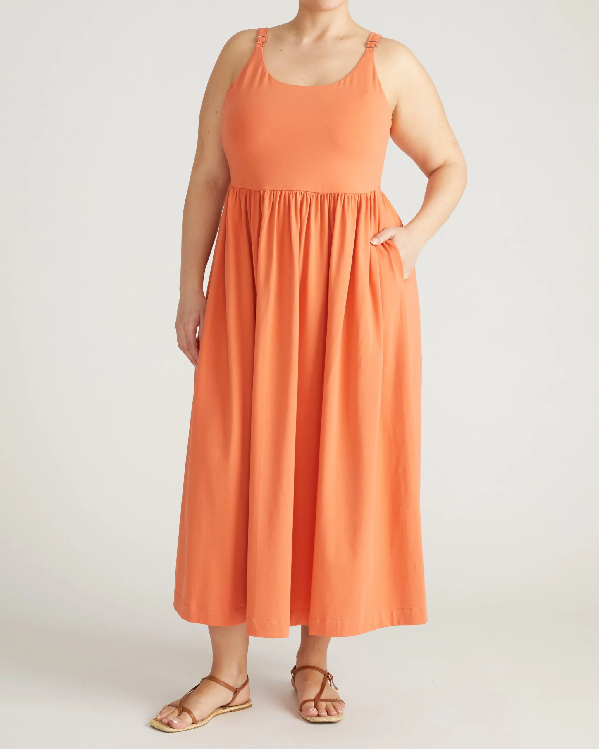Cayo Cami Dress Italian Orange