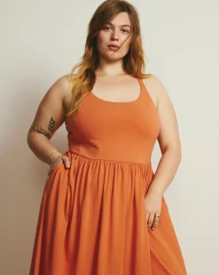 Cayo Cami Dress Italian Orange