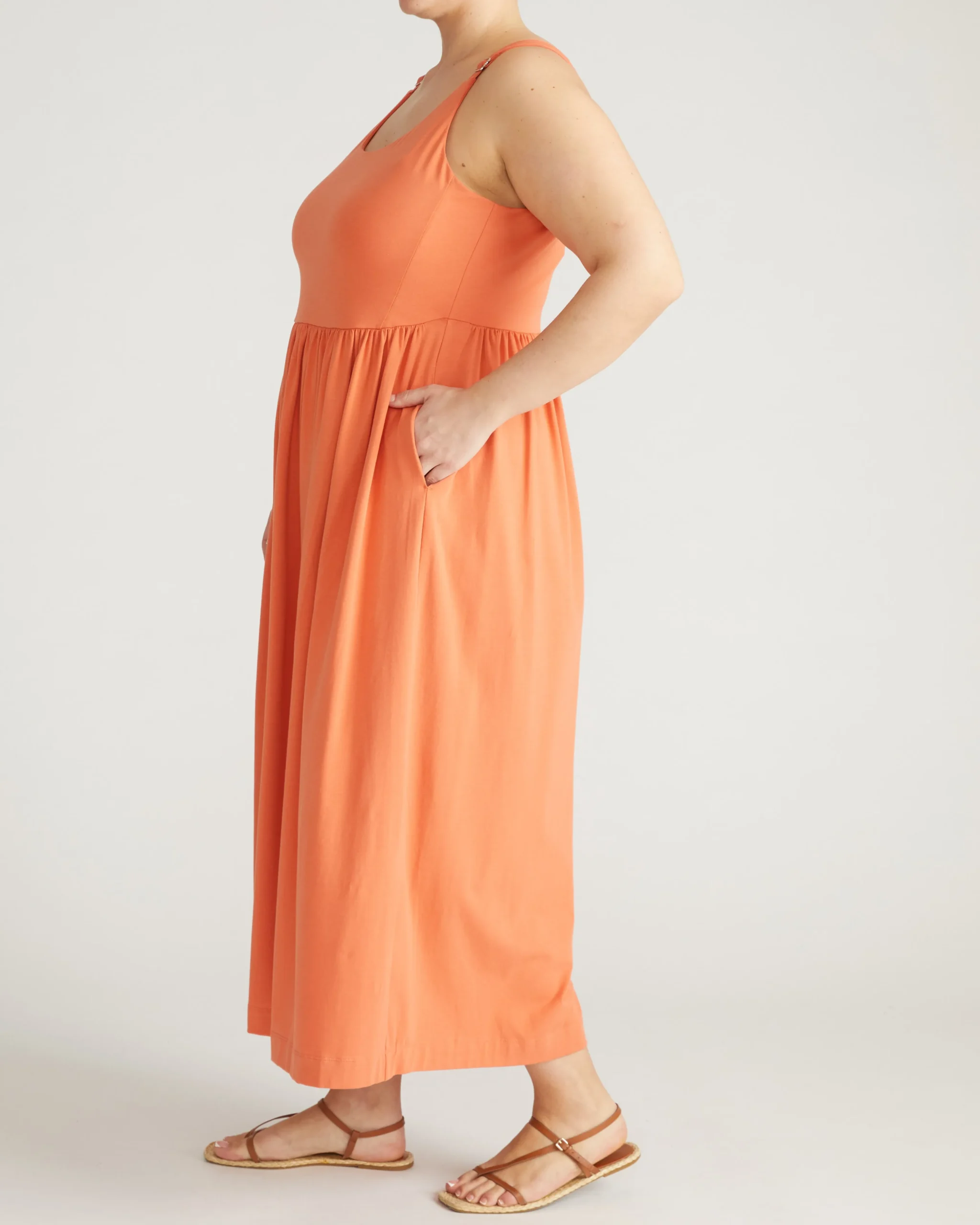 Cayo Cami Dress Italian Orange
