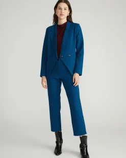 Cigarette Ponte Pants Deep Teal