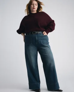 Claudia High Rise Stretch Jeans Naval Blue Wash