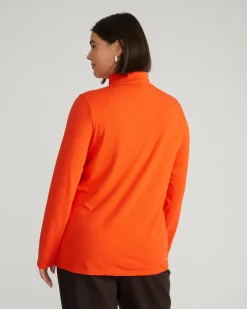 Close Fit Turtleneck Poppy