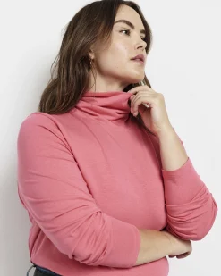 Close Fit Turtleneck Rapture Rose