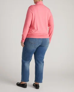 Close Fit Turtleneck Rapture Rose