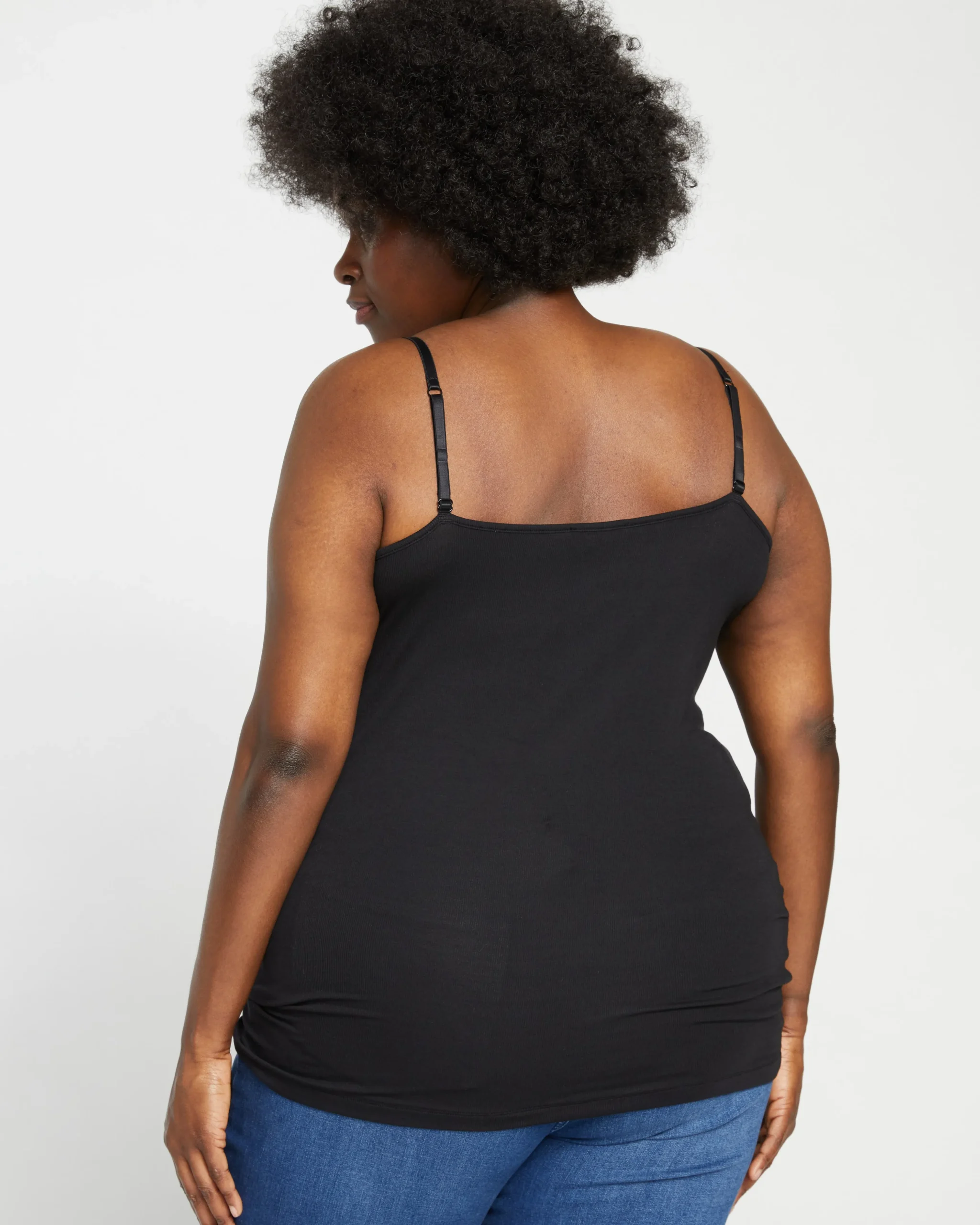 Cloud Rib Camisole Black