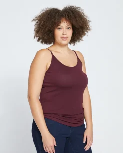 Cloud Rib Camisole Black Cherry