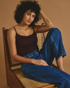 Cloud Rib Camisole Black Cherry