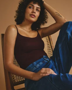 Cloud Rib Camisole Black Cherry