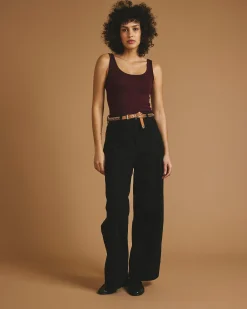 Cloud Rib Tank Black Cherry