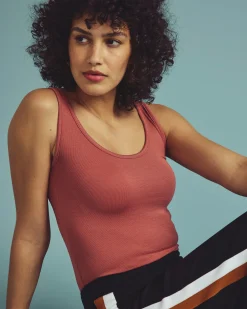 Cloud Rib Tank Terracotta