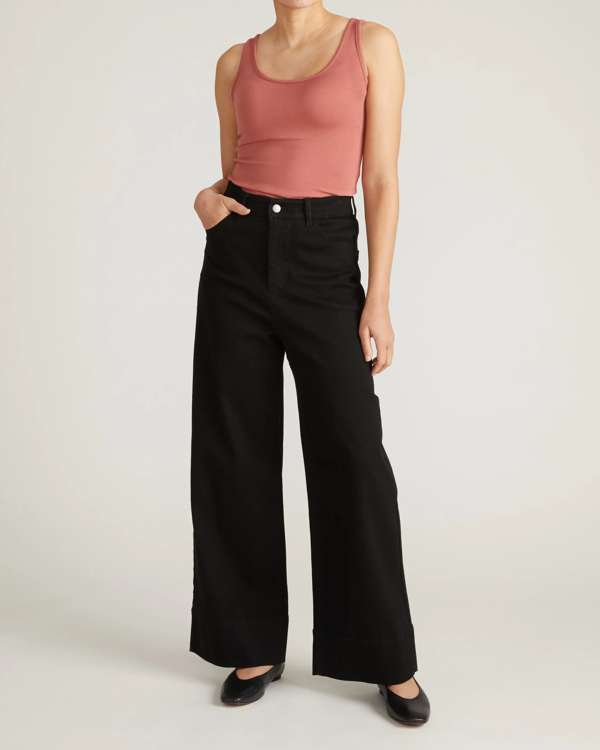 Cloud Rib Tank Terracotta