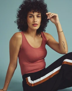 Cloud Rib Tank Terracotta