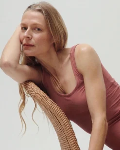 Cloud Rib Tank Terracotta