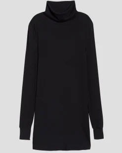 Cloud Rib Turtleneck Black