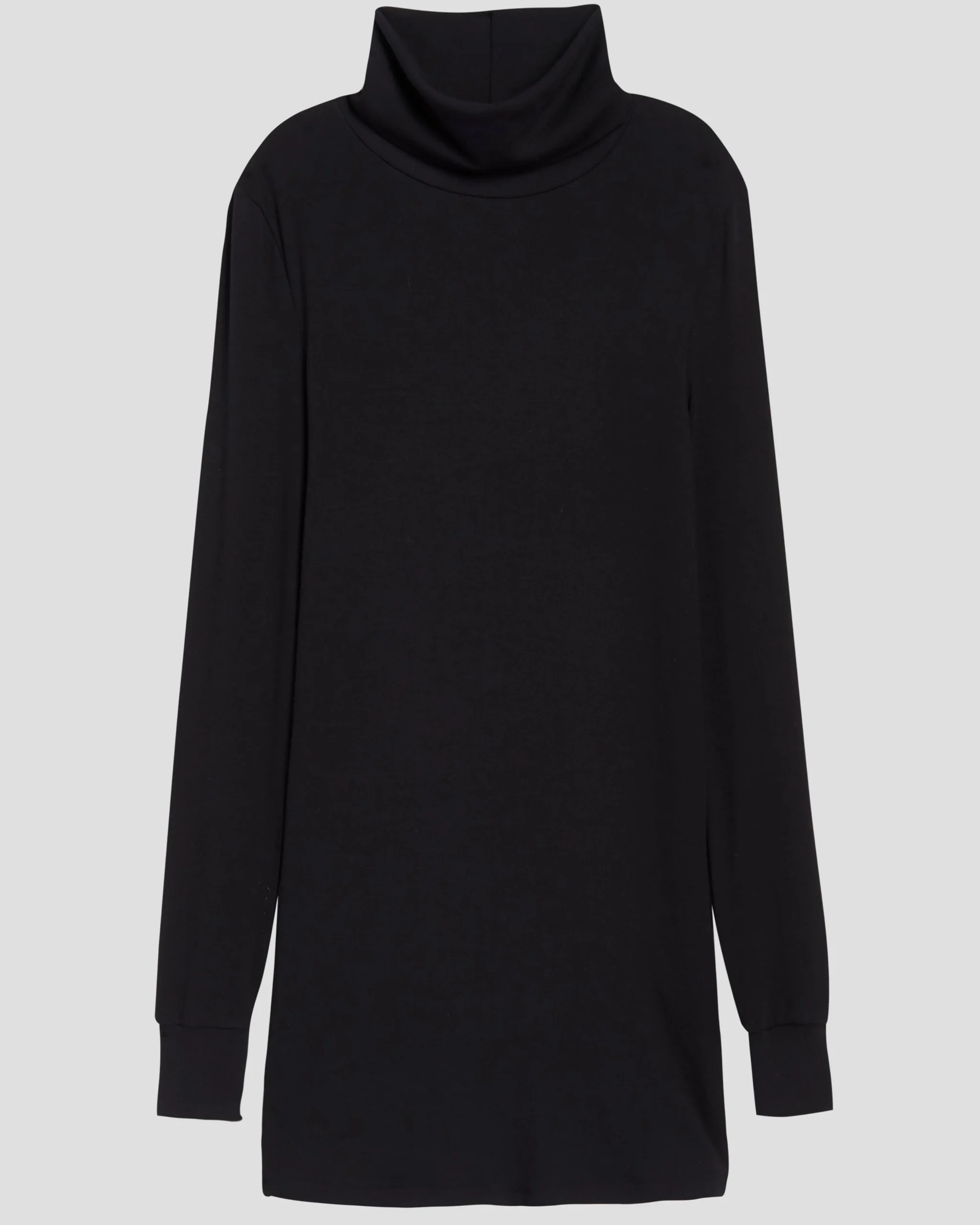 Cloud Rib Turtleneck Black