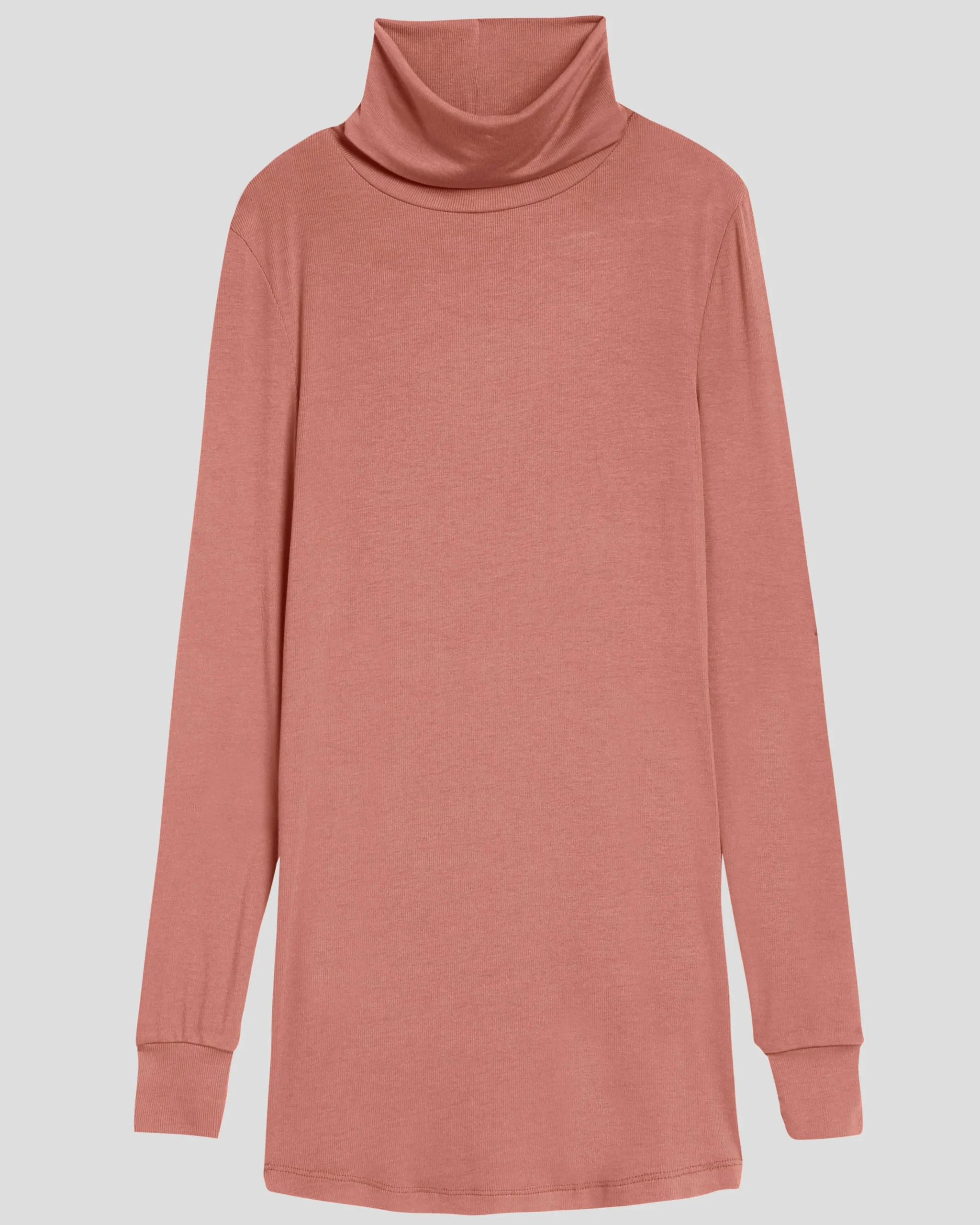 Cloud Rib Turtleneck Terracotta