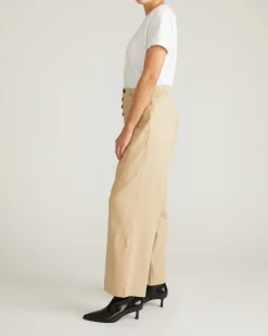 Coastal Linen Blend Pants Danish Coffee