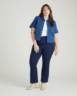 ComfortDenim Bootcut Jeans Dark Indigo
