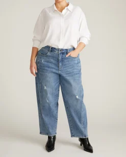 Cooling Stretch Cupro Oversized Artist Shirt White