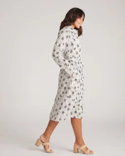 Cooling Stretch Cupro Savannah Dress Vintage Daydream Print