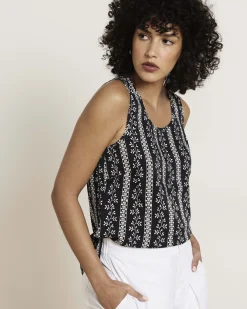 Cooling Stretch Cupro Tank Florentine Print