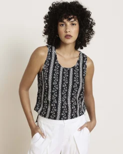 Cooling Stretch Cupro Tank Florentine Print