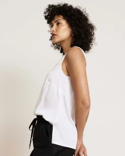 Cooling Stretch Cupro Tank White