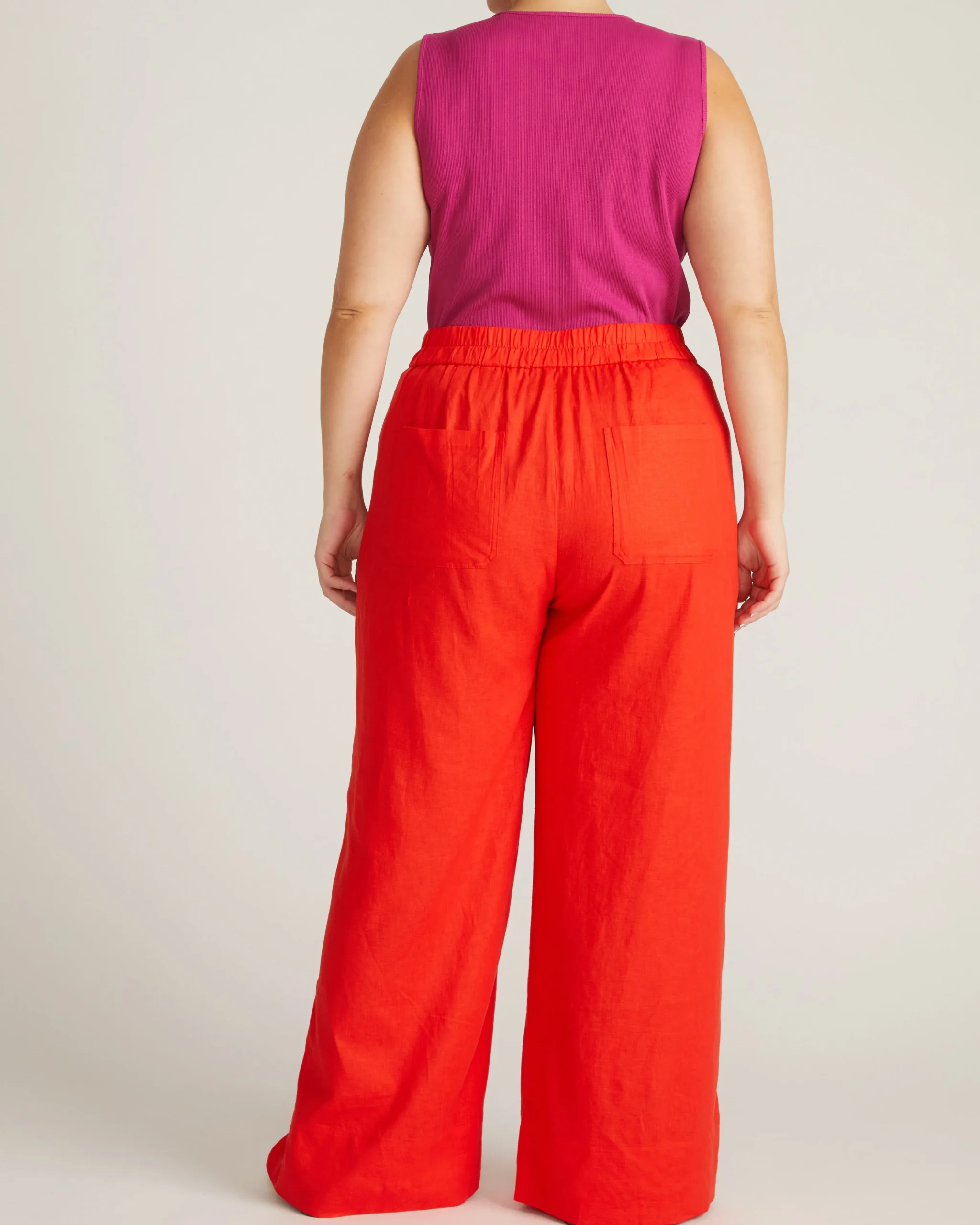 Daisy Ribbed Tank Hyper Pink