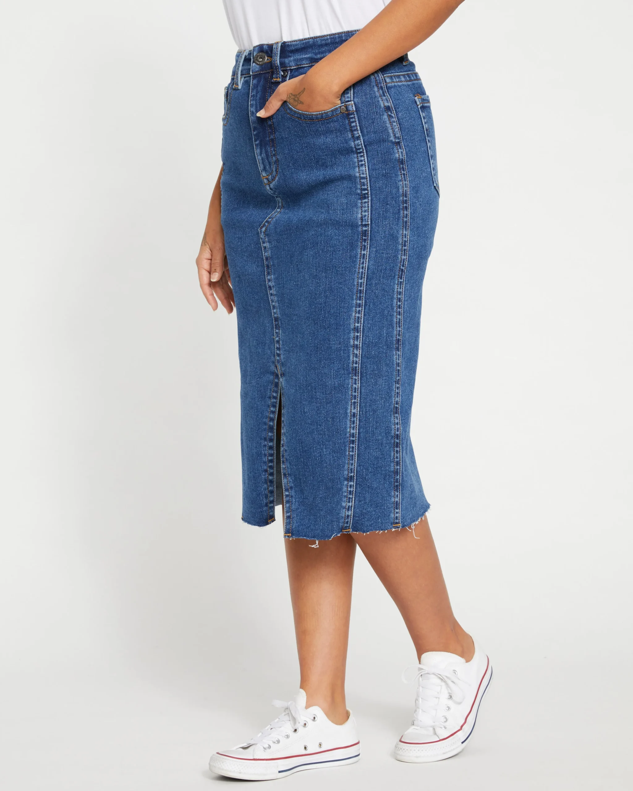 Dakota Denim Skirt Odeon Blue