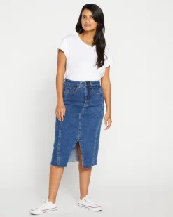 Dakota Denim Skirt Odeon Blue