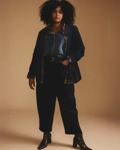 Dakota Twisted Leg Corduroy Pants Pageant Blue