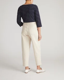Dakota Twisted Leg Jeans Ecru