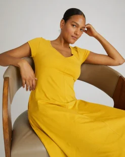 Danna Jersey Dress Goldenrod