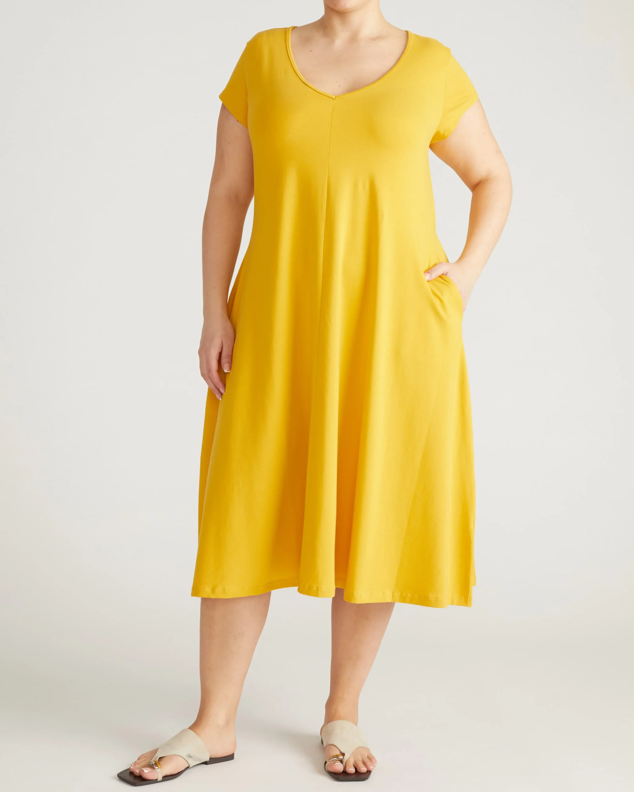 Danna Jersey Dress Goldenrod