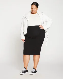 Danube Jersey Skirt Black