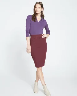 Danube Jersey Skirt Black Cherry
