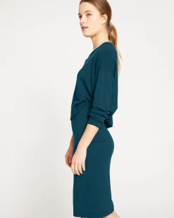 Danube Jersey Skirt Deep Sea