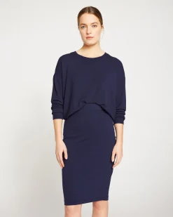 Danube Jersey Skirt Midnight