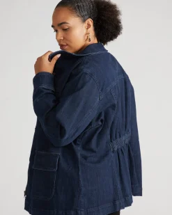 Denim Utility Jacket Dark Indigo