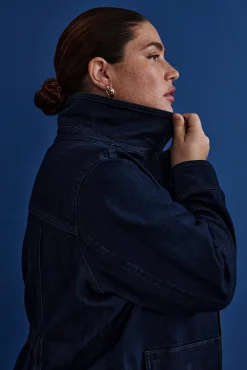 Denim Utility Jacket Dark Indigo