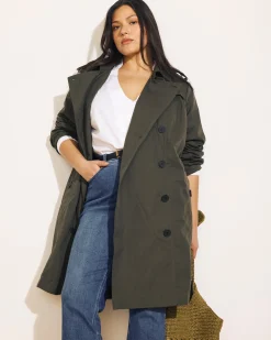 Derjon Trench Coat Camo