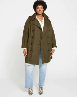 Derjon Trench Coat Camo