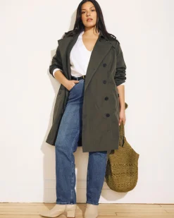 Derjon Trench Coat Camo
