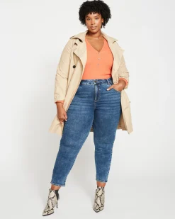 Derjon Trench Coat Khaki