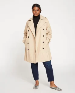 Derjon Trench Coat Khaki